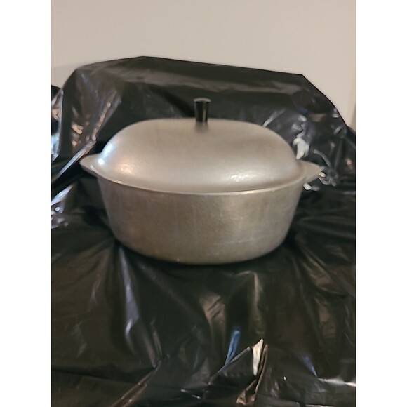 Vintage Club Aluminum Hammercraft Cookware 6 Qt Oval Roaster Dutch Oven - Picture 3 of 12